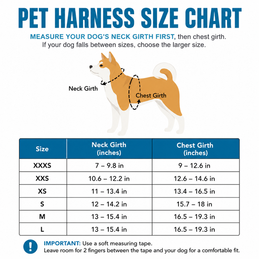 Small Dog Harness & Leash Set