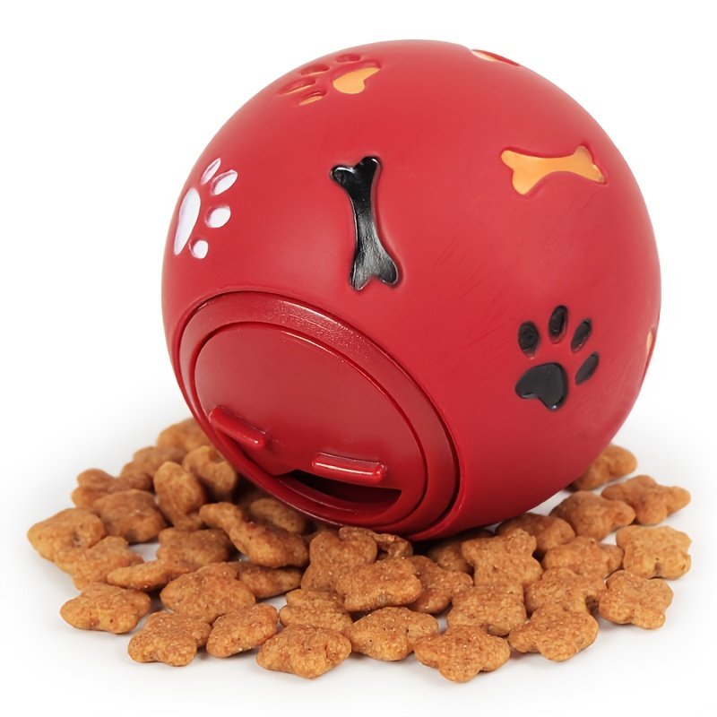 Slow-Feed Puzzle Ball; Pet Ball Toys; Rubber Slow Feeder Dog Puzzle Toys; Dog Treat Balls
