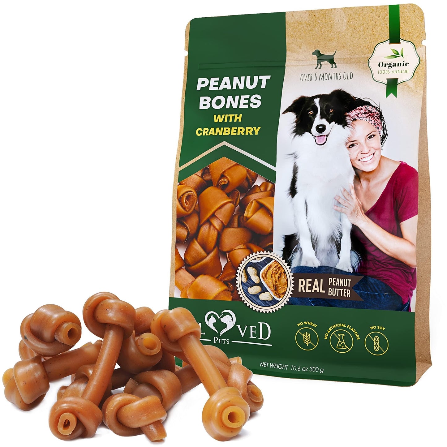 Beloved Peanut Butter & Cranberry Bones