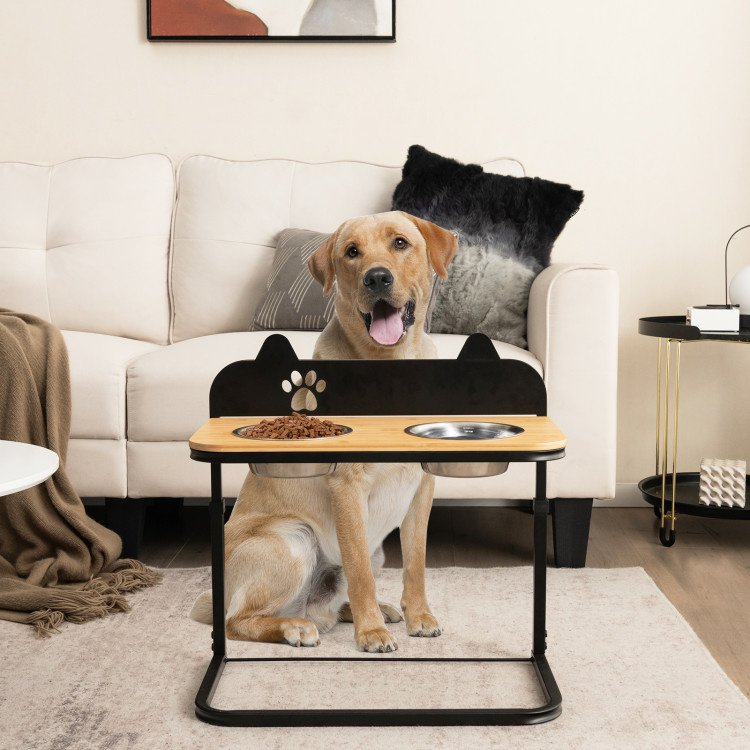 Dual Bowl Feeding Stand Bowls