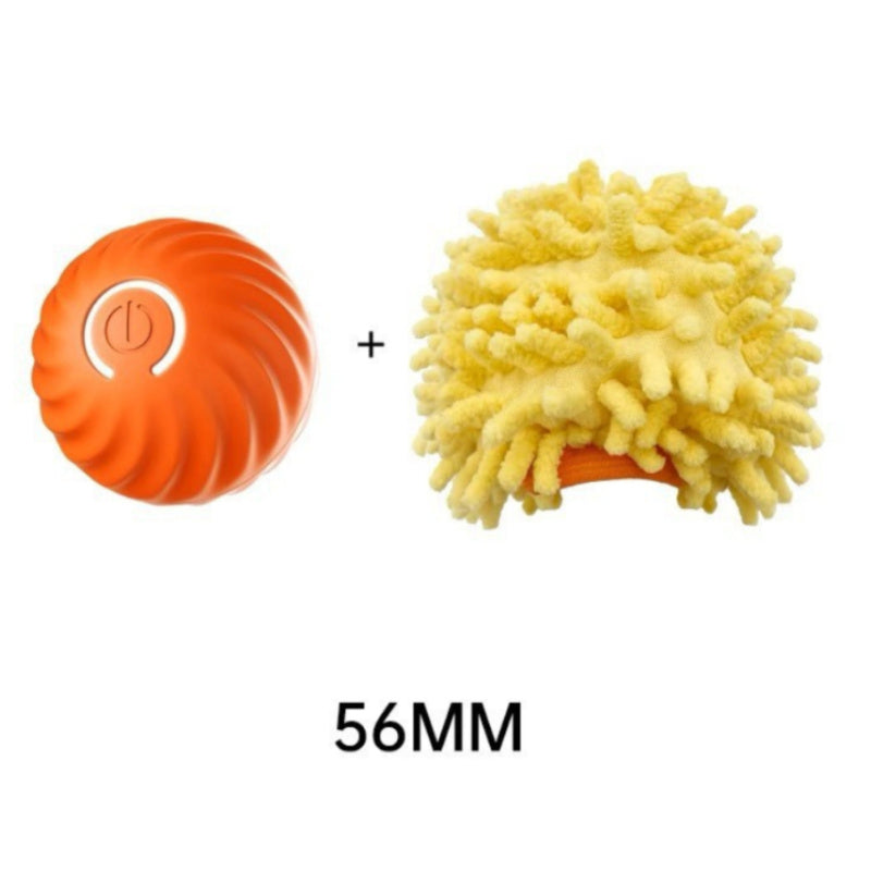 Pet Dog Rubber Ball Toys For Dogs Resistance To Bite Dog Chew Toys Puppy Pets Dogs Training Products - Orange sea urchin sleeve 56cm