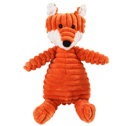 Squeaky Molar Plush - Fox