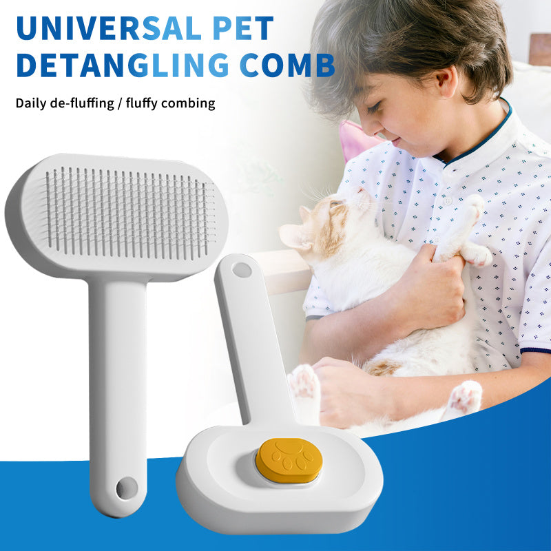 Universal Hair Removal Comb, Gently Smoothing Out The Tangled Hair Of Your Beloved Pet, Carefully Caring For Every Gentle Touch - Yellow