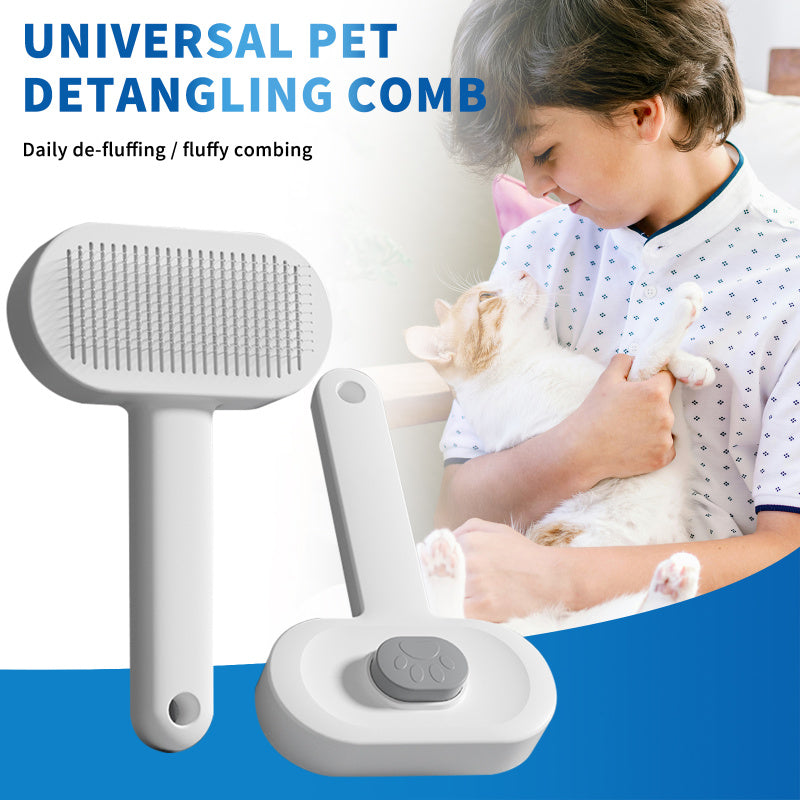 Universal Hair Removal Comb, Gently Smoothing Out The Tangled Hair Of Your Beloved Pet, Carefully Caring For Every Gentle Touch - Grey