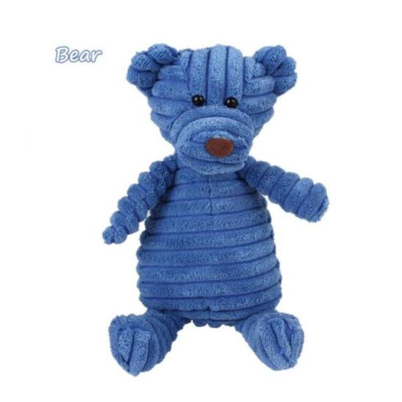 Squeaky Molar Plush - Bear
