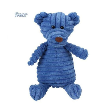 Squeaky Molar Plush - Bear