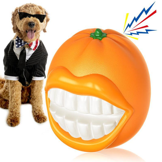 Happy Orange Squeaker - Orange