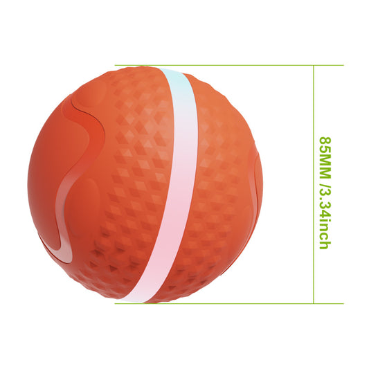 Smart Interactive Dog Toys, Automatic Moving Ball With Lighting Modes,  Interactive Dog Toys For Dog Enrichment & Stimulation, Motion Activated Rollin - Orange