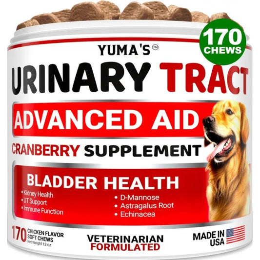 UTI Cranberry Chews (170ct) For Dogs Bladder Control For Dogs - 1 Piece