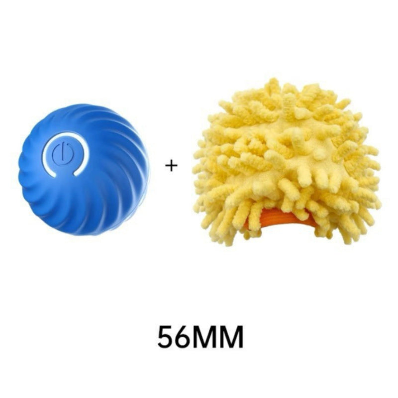 Pet Dog Rubber Ball Toys For Dogs Resistance To Bite Dog Chew Toys Puppy Pets Dogs Training Products - Blue sea urchin sleeve 56mm