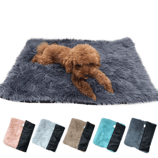 Soft Plush Padded Pet Sleeping Mat Soft Pet Mattress Puppy Dog Cat Sofa Cushion Warm and Breathable Large Dog Pet Bed Dog Mat - Light Brown / S(35X50CM)