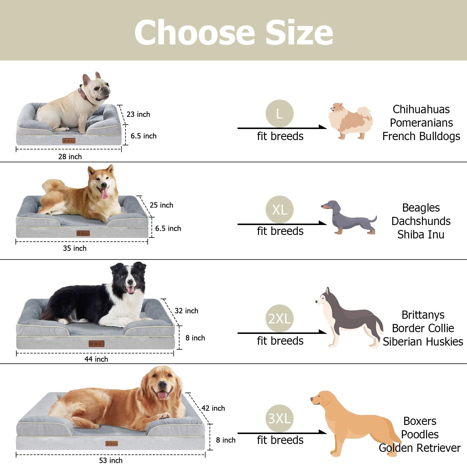 High Support Orthopedic Dog Bed