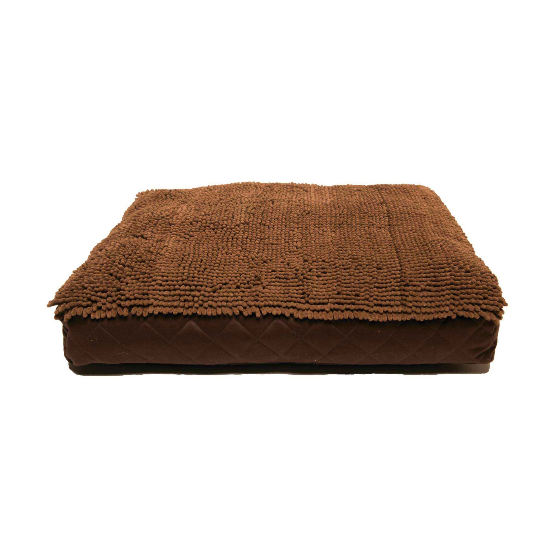 DGS Pet Products Dirty Dog Rectangle Bed Medium Brown 26" x 34" x 4" - Brown / medium