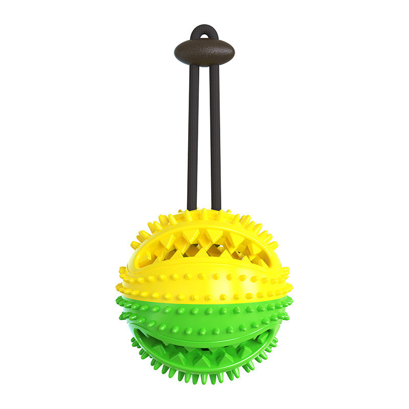 Pet Dog Toy Interactive Rubber Balls for Small Large Dogs Puppy Cat Chewing Toys Pet Tooth Cleaning Indestructible Dog Food Ball - Squeak ball / China