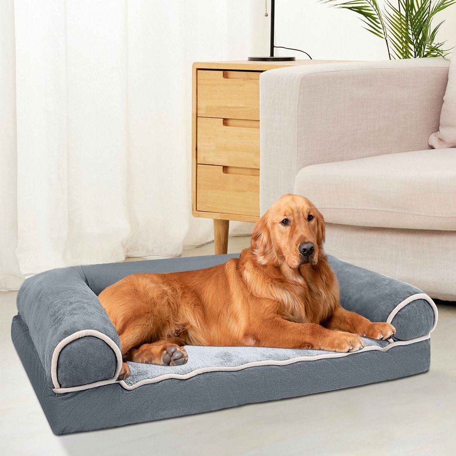 Cozy Bolster Dog Bed