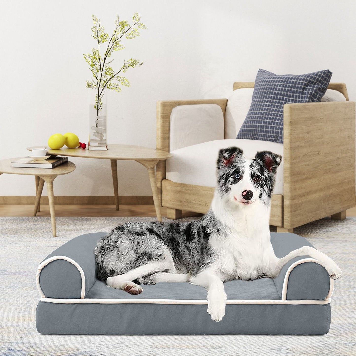 Cozy Bolster Dog Bed