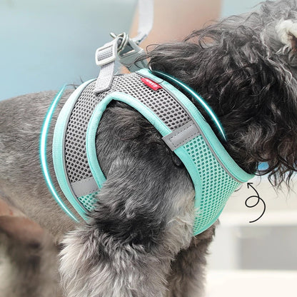 Breathable Mesh Pet Harness - Pink / M