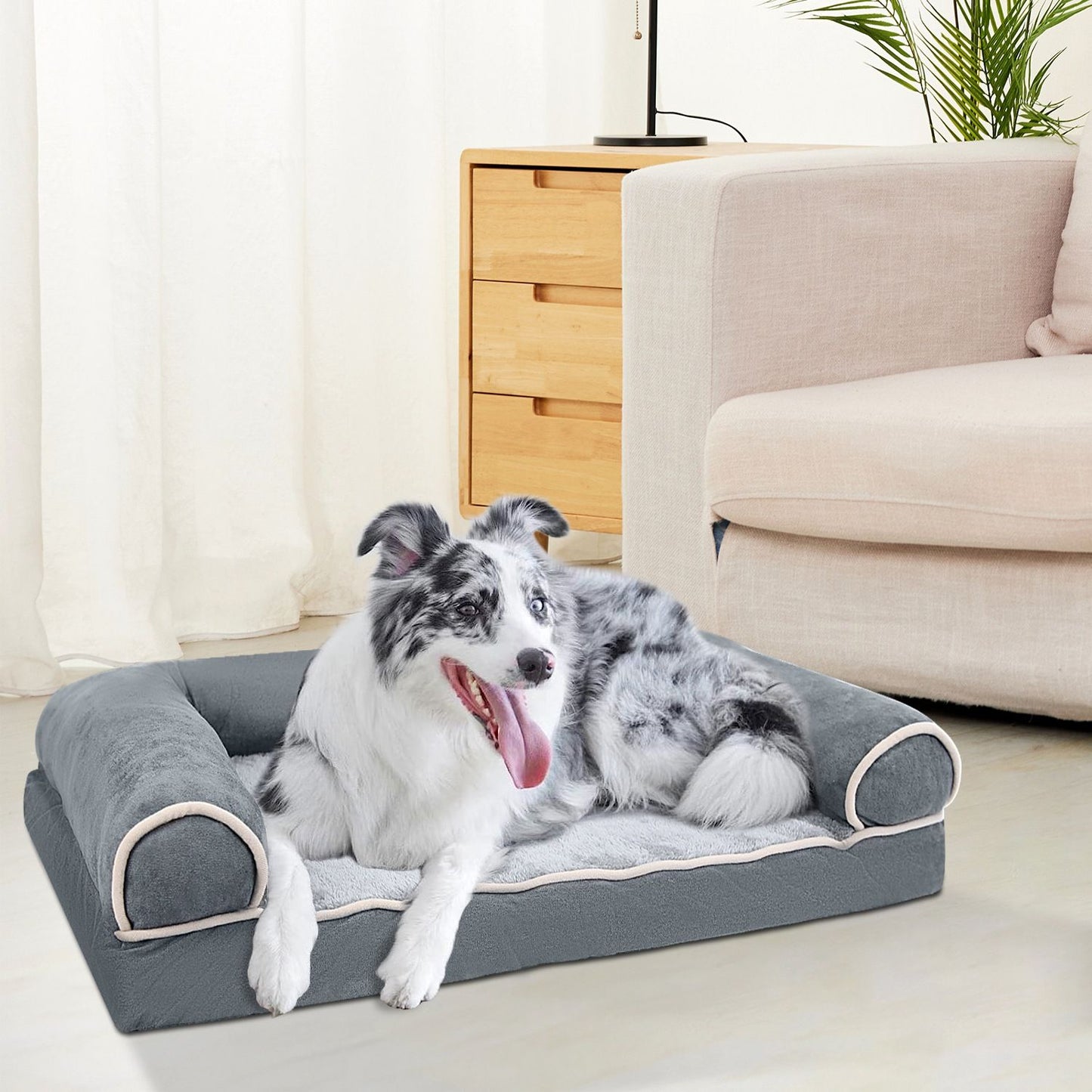 Cozy Bolster Dog Bed - XL