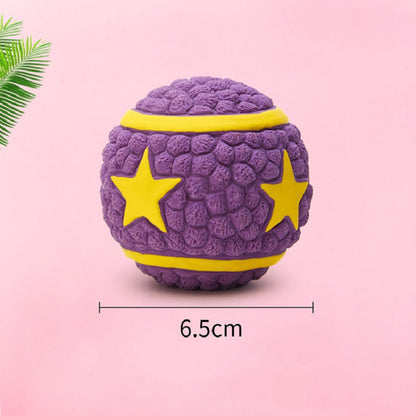 Squeaky Football Branch, Fetch and Play - Latex Rubber Dog Toy Balls, Play Chew Fetch Interactive Ball Puppies