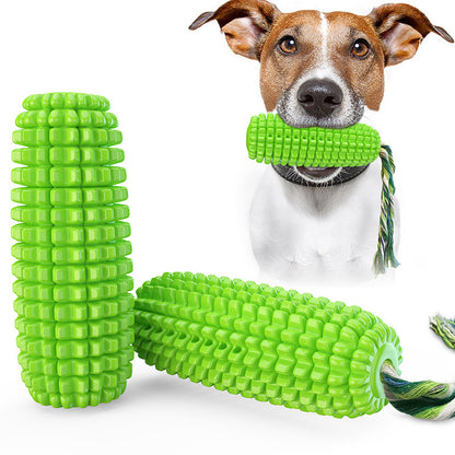 Pet Dog Toy Interactive Rubber Balls for Small Large Dogs Puppy Cat Chewing Toys Pet Tooth Cleaning Indestructible Dog Food Ball - green-Squeak / China
