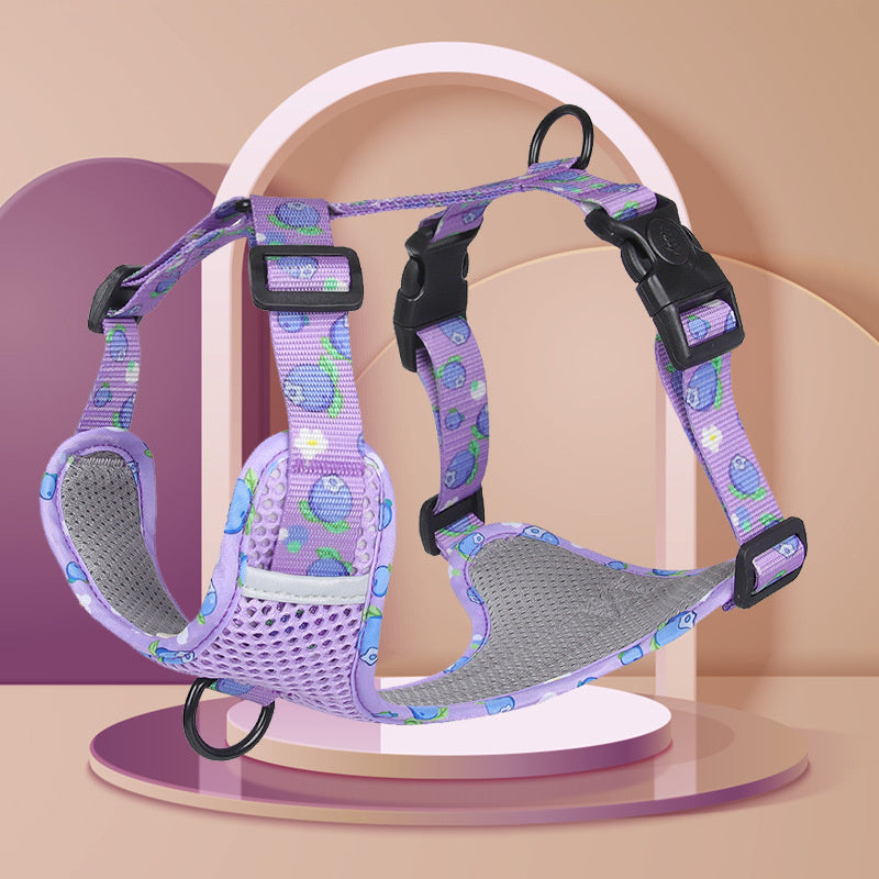 Fruit Dog Harness - purple / L