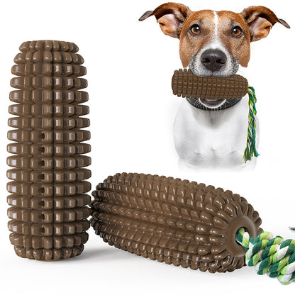 Pet Dog Toy Interactive Rubber Balls for Small Large Dogs Puppy Cat Chewing Toys Pet Tooth Cleaning Indestructible Dog Food Ball - chocolate-Squeak / China