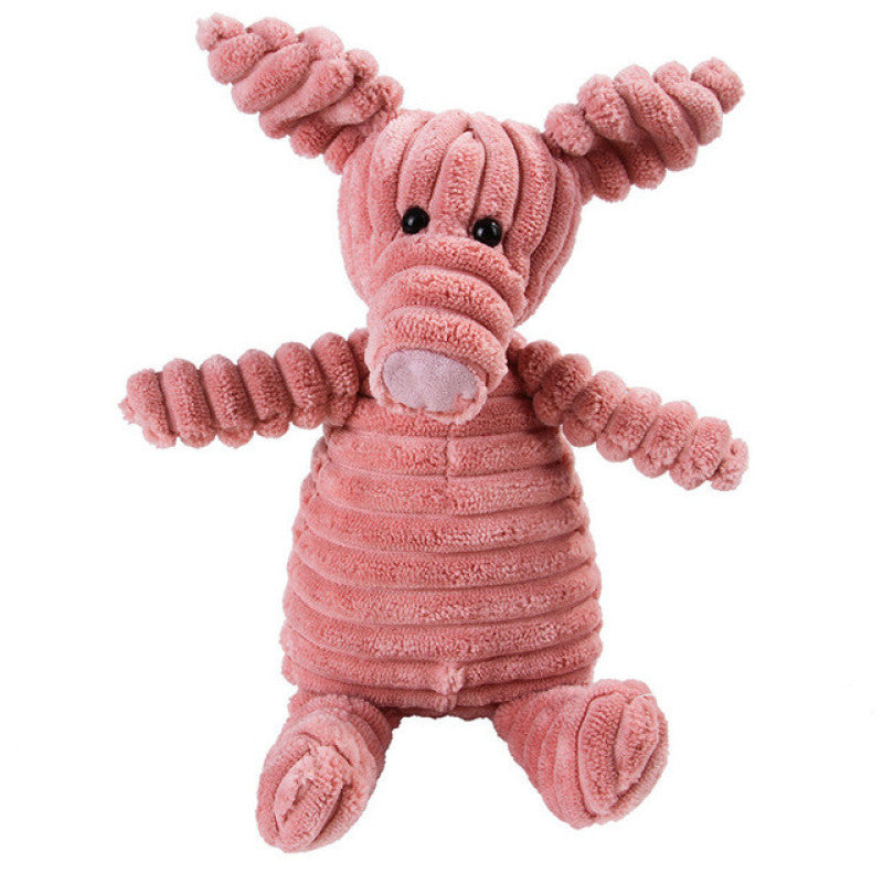 Squeaky Molar Plush - Pig