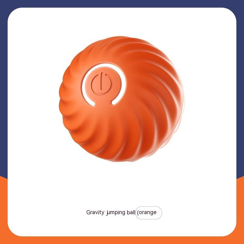Pet Dog Rubber Ball Toys For Dogs Resistance To Bite Dog Chew Toys Puppy Pets Dogs Training Products - Orange Jumping Ball